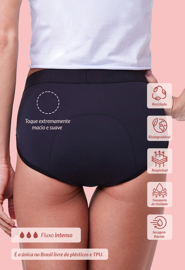 Calcinha Absorvente Boxer M.E.S Dama Da Noite