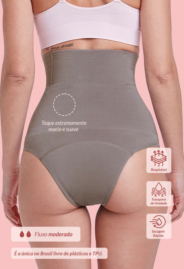 Calcinha Absorvente Hot Pants M.E.S Eucalipto