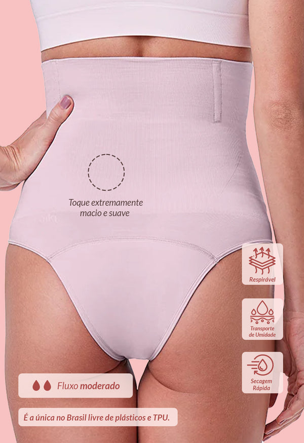 Calcinha Absorvente Hot Pants M.E.S Peônia