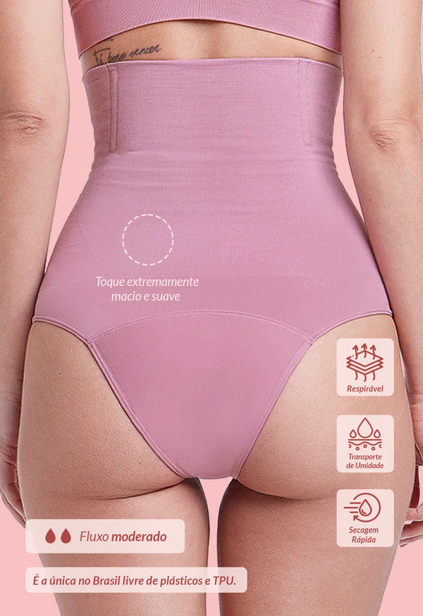 Calcinha Absorvente Hot Pants M.E.S Rosa