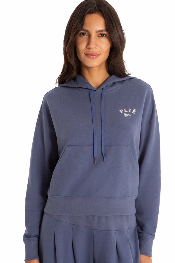 Blusa Com Capuz Athleisure Aero Azul Ocean