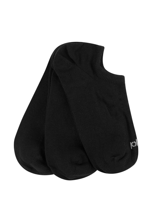 Kit 3 Pares Meia Invisível Preto