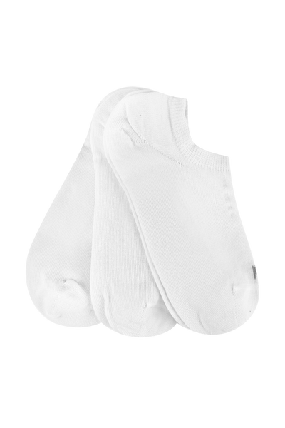 Kit 3 Pares Meia Invisível Branco