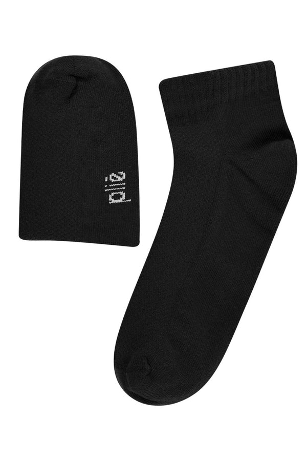 Kit 3 Pares Meia Soquete Preto