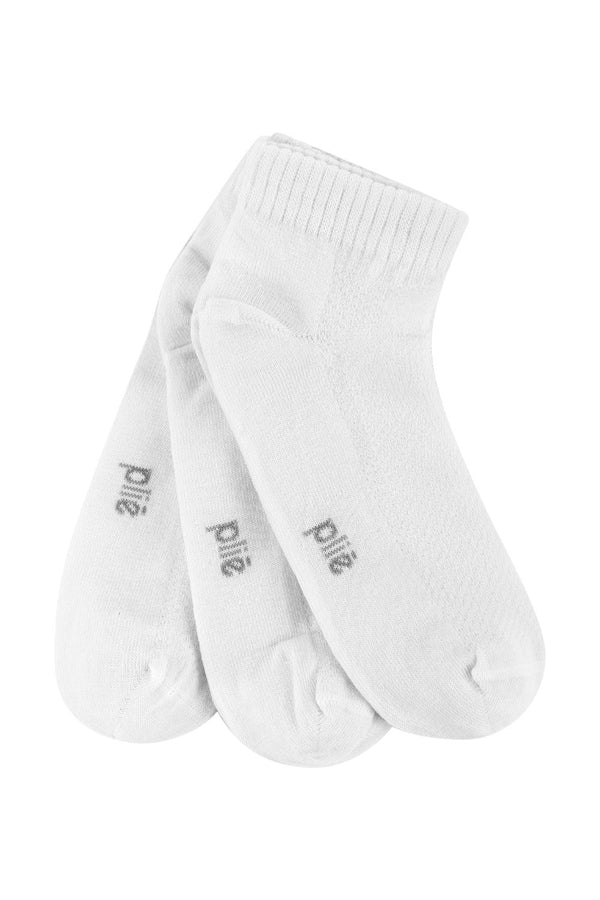 Kit 3 Pares Meia Soquete Branco