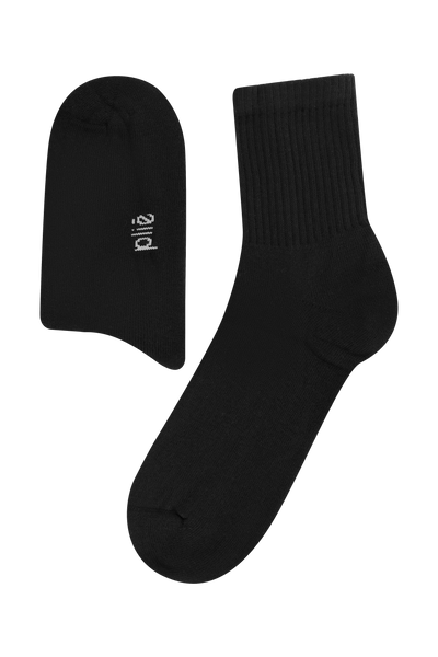 Kit 3 Pares Meia Esportiva Preto