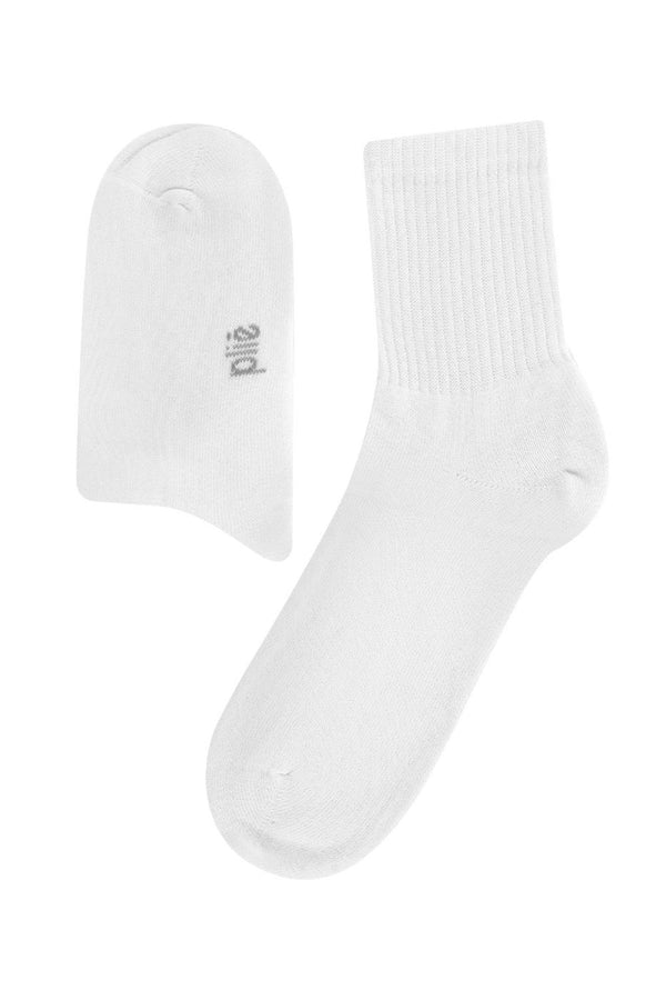 Kit 3 Pares Meia Esportiva Branco