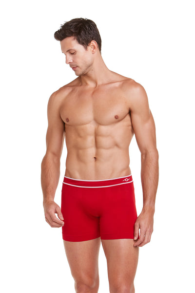 Cueca Boxer Microfibra Sem Costura Personal Fit Vermelho