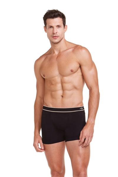 Cueca Boxer Microfibra Sem Costura Personal Fit Preto