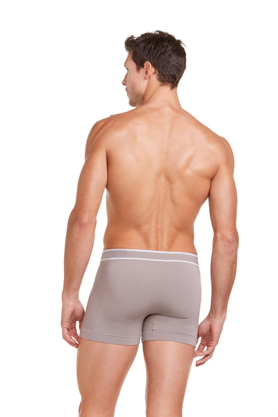 Cueca Boxer Microfibra Sem Costura Personal Fit Khaki
