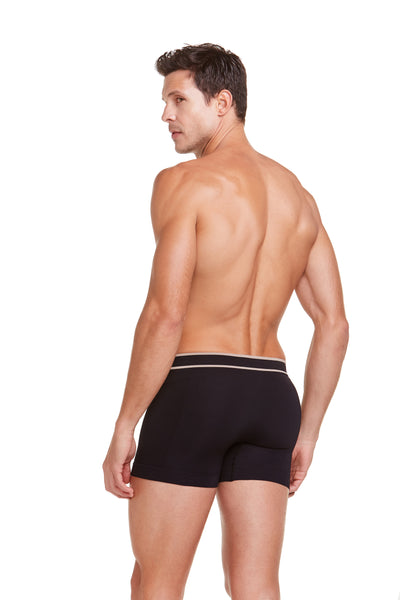 Cueca Boxer Microfibra Sem Costura Personal Fit Preto