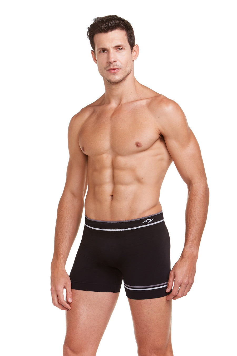 Cueca Boxer Microfibra Sem Costura Classic Preto