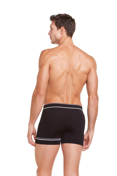 Cueca Boxer Microfibra Sem Costura Classic Preto