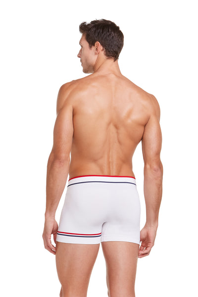 Cueca Boxer Microfibra Sem Costura Classic Branco