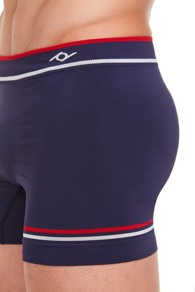 Cueca Boxer Microfibra Sem Costura Classic Marinho