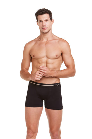 Cueca Boxer Microfibra Sem Costura Energy Preto