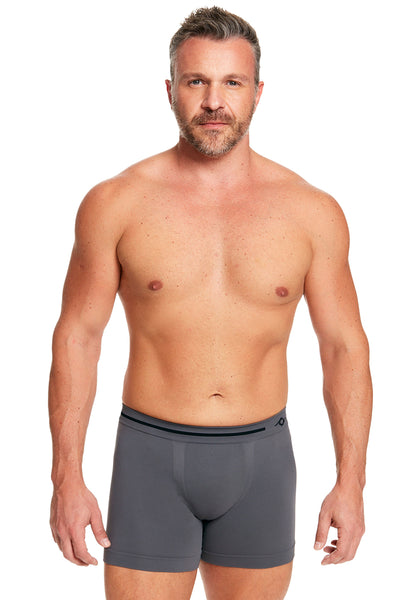 Cueca Boxer Microfibra Sem Costura Energy Chumbo