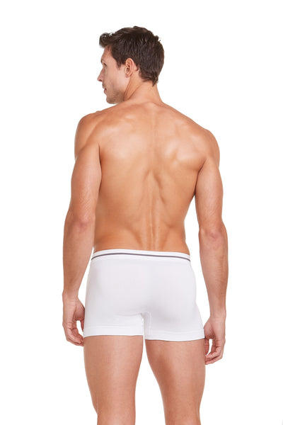 Cueca Boxer Microfibra Sem Costura Energy Branco