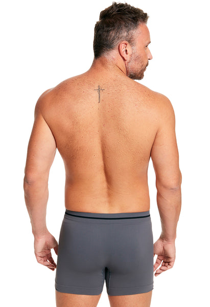 Cueca Boxer Microfibra Sem Costura Energy Chumbo