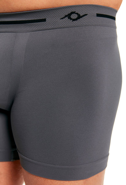 Cueca Boxer Microfibra Sem Costura Energy Chumbo