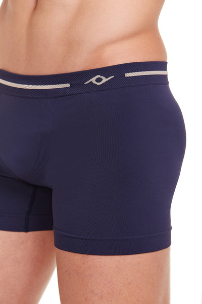 Cueca Boxer Microfibra Sem Costura Energy Marinho