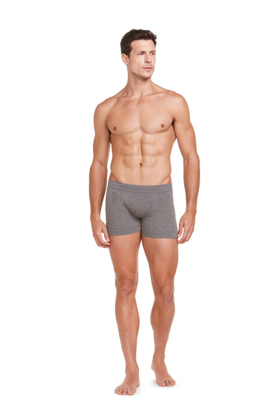 Cueca Boxer Microfibra Sem Costura Mescla Khaki