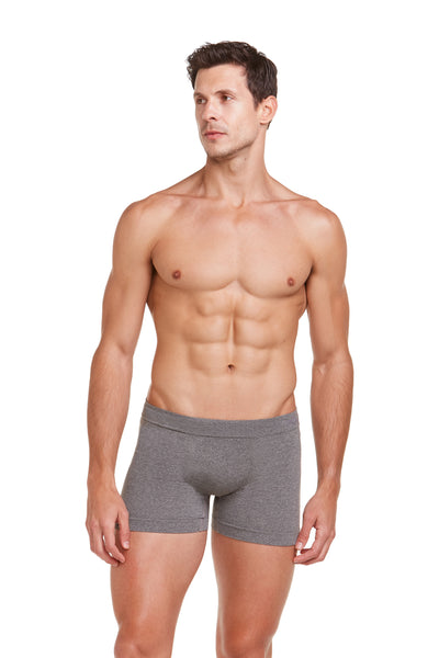 Cueca Boxer Microfibra Sem Costura Mescla Khaki