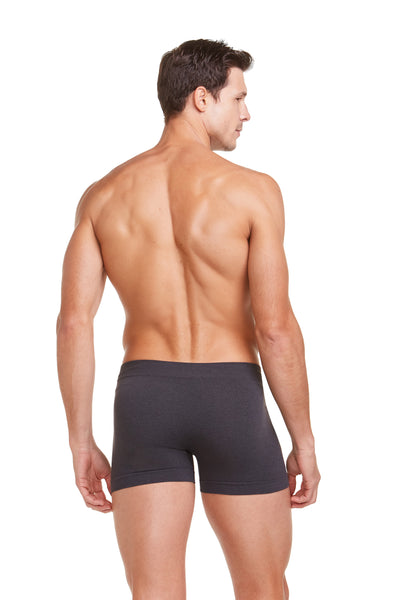 Cueca Boxer Microfibra Sem Costura Mescla Chumbo