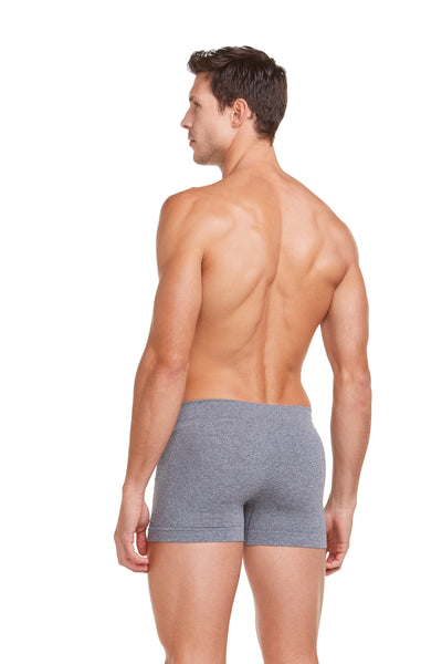 Cueca Boxer Microfibra Sem Costura Mescla Cinza