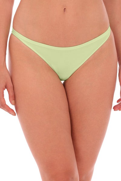 Calcinha Básica Tanga Com Fundo De Algodão Limão