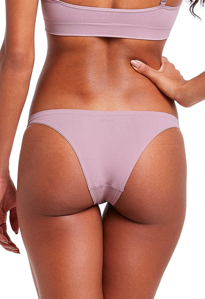 Calcinha Básica Tanga Com Fundo De Algodão Lilac