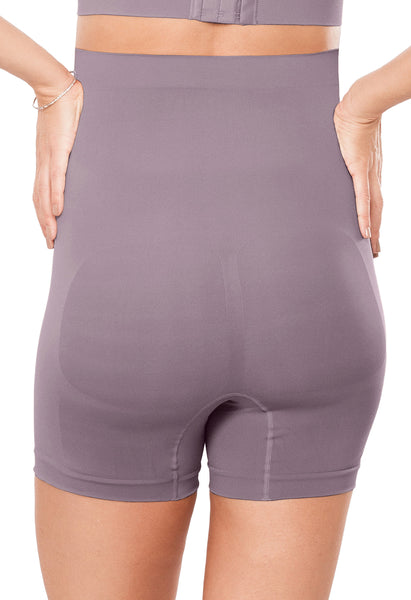 Bermuda Gestante Abdominal Cintura Alta Lilac
