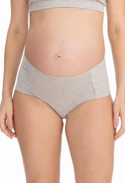 Calcinha Pós-Parto Tanga Cintura Média Mescla
