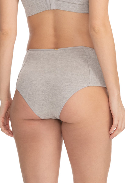 Calcinha Pós-Parto Tanga Cintura Média Mescla