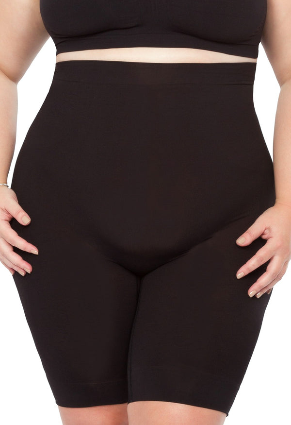 Bermuda Modeladora Abdominal Reduz Atrito Nas Coxas Preto