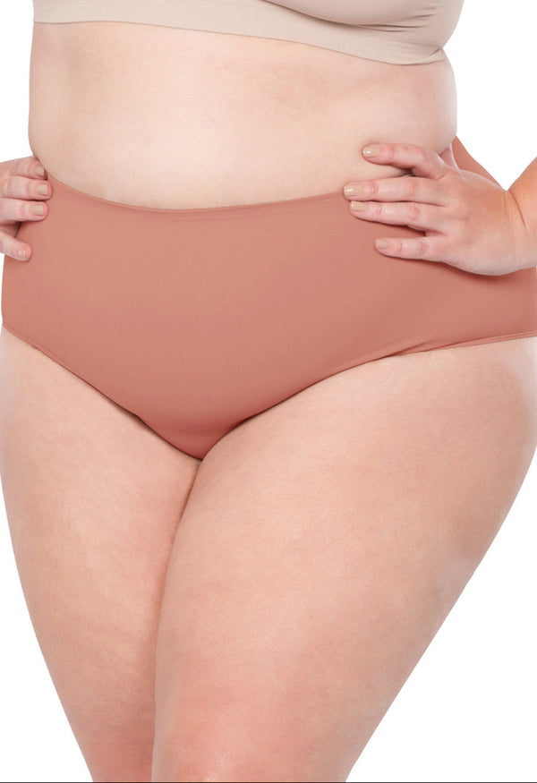 Calcinha Modeladora Cintura Alta Afina Cintura Bronzer