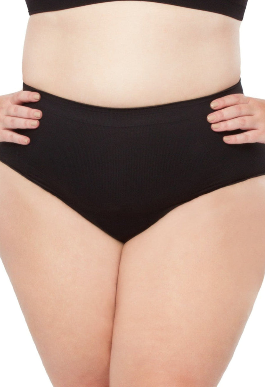 Calcinha Modeladora Cintura Alta Afina Cintura Preto