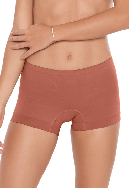Calcinha Básica Boxer Com Fundo De Algodão Bronzer