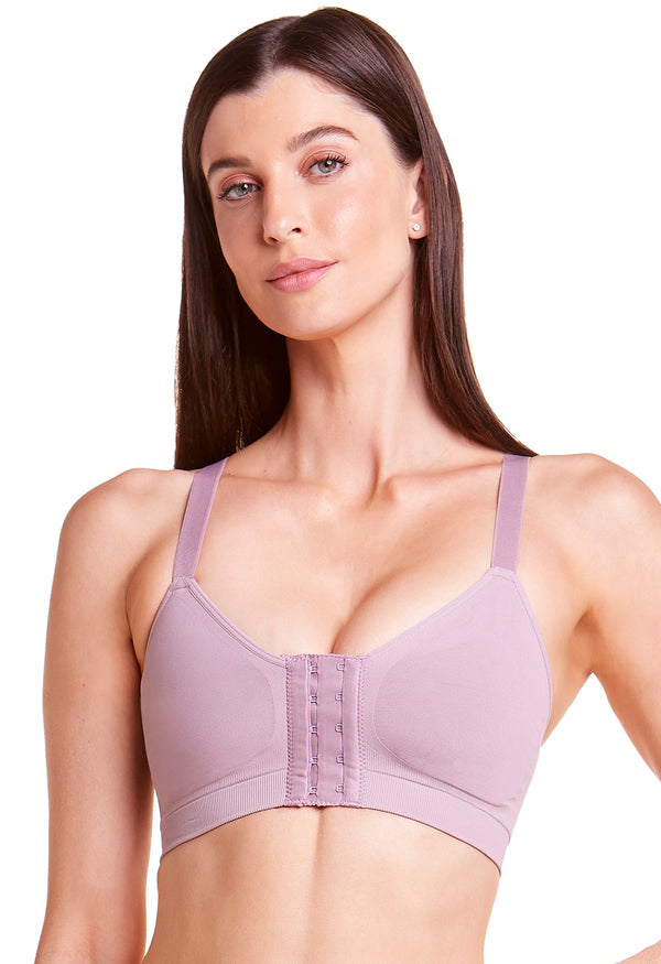 Sutiã Modelador Sustentação Nadador Abertura Frontal Valoriza Os Seios Lilac