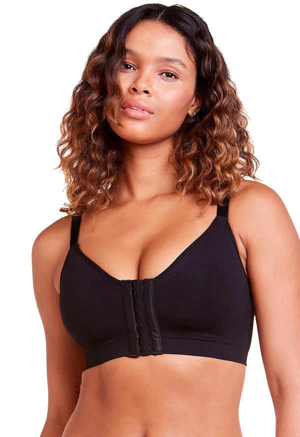 Sutiã Modelador Dupla Sustentação Abertura Frontal Valoriza Os Seios Preto