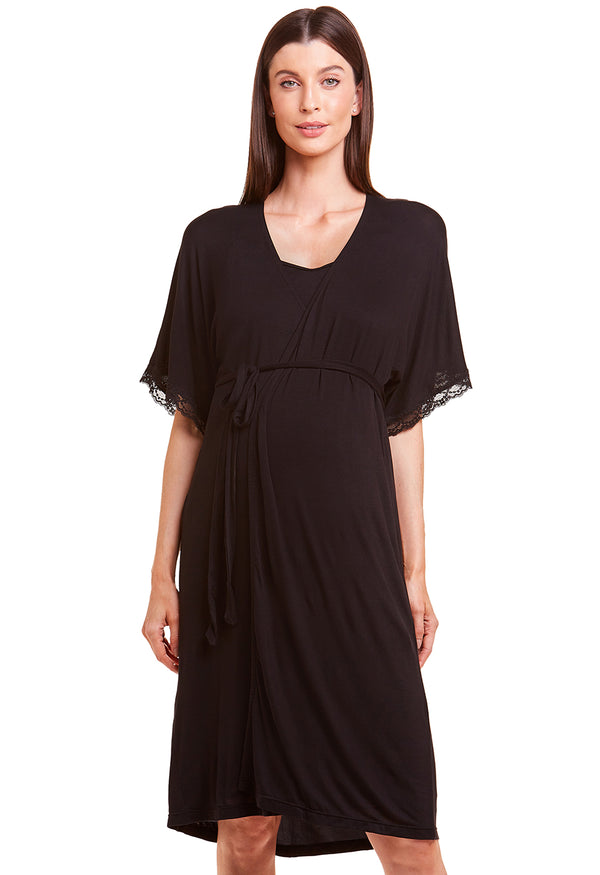 Robe Gestante Viscose Black
