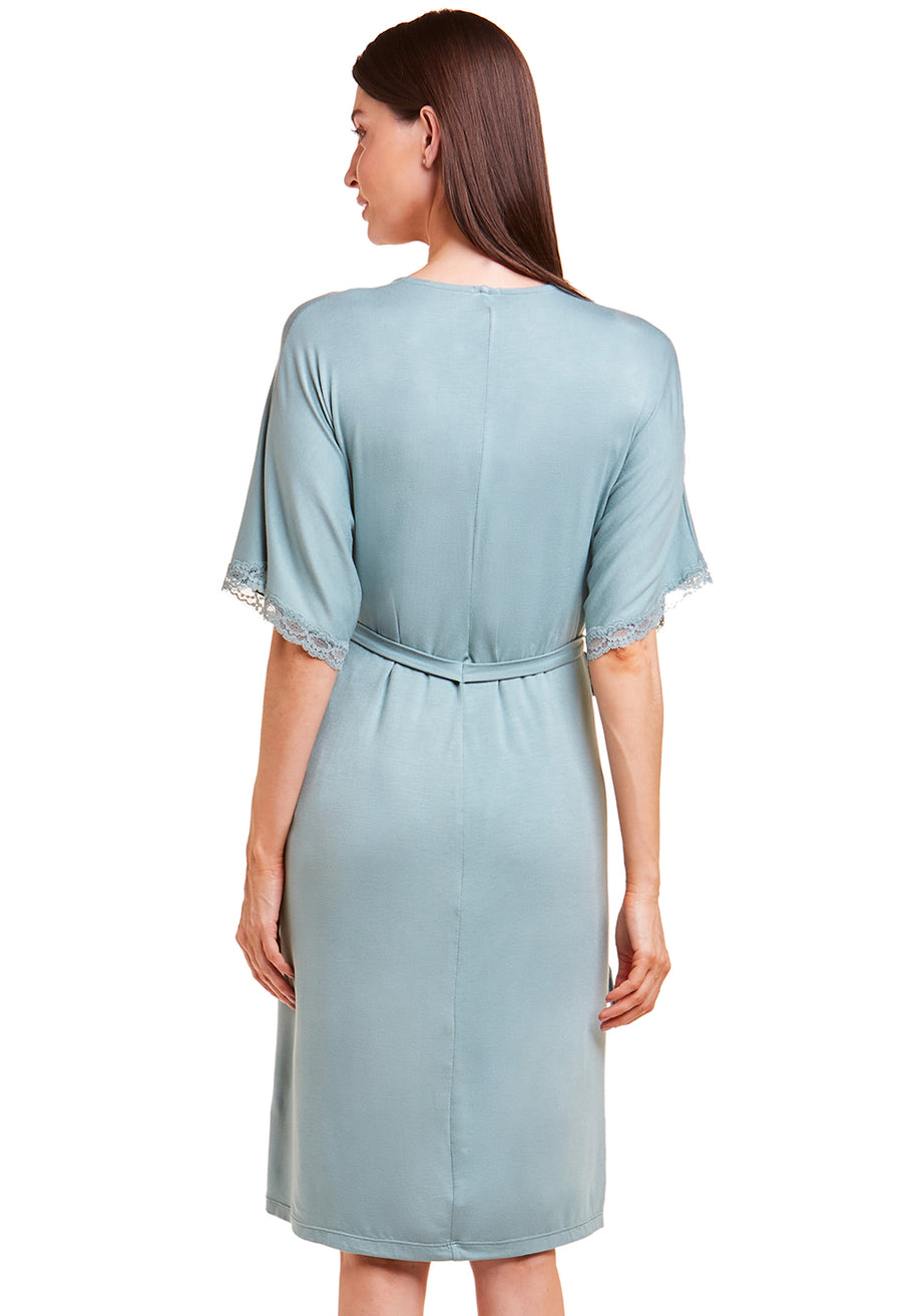 Robe Gestante Viscose Menta