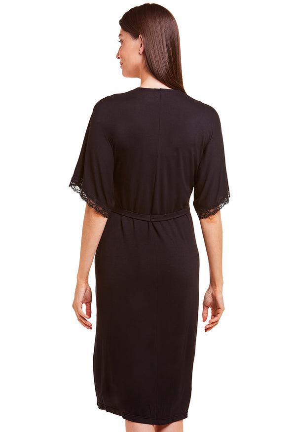 Robe Gestante Viscose Black