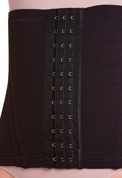 Corset Alta Compressão Com Barbatana Tecido Duplo Preto