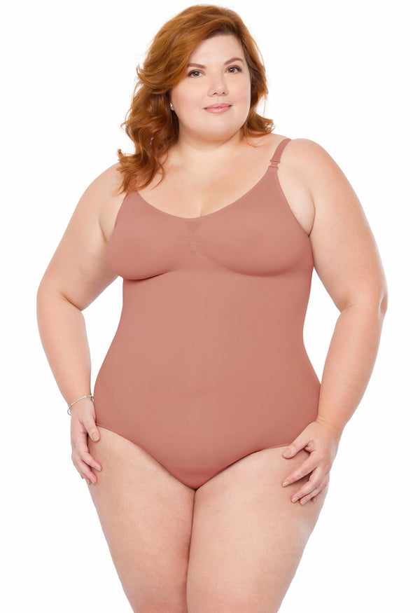 Body Modelador Sem Bojo Afina Cintura Bronzer