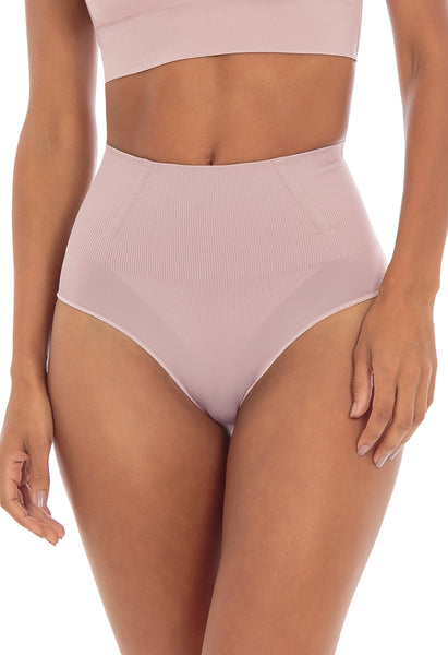 Calcinha Modeladora Cintura Alta Com Barbatana Blush