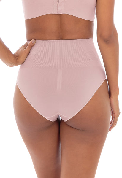 Calcinha Modeladora Cintura Alta Com Barbatana Blush