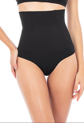 Calcinha Modeladora Abdominal Biquíni Com Barbatana Afina Cintura Preto