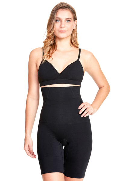 Bermuda Modeladora Abdominal Com Barbatana Preto