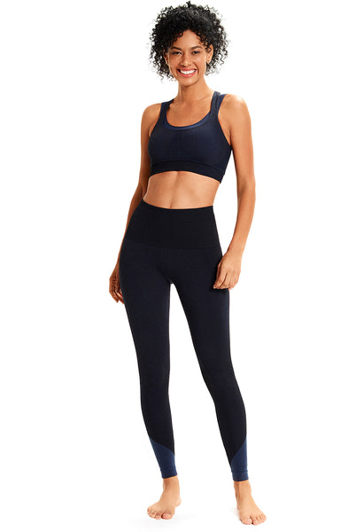 Legging Fitness Azul Mescla
